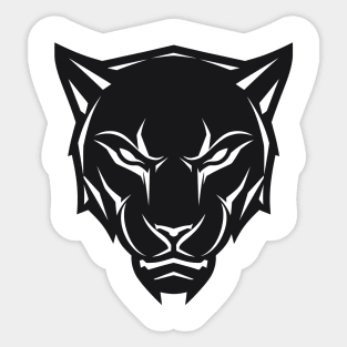 panther black head t-shirt Sticker